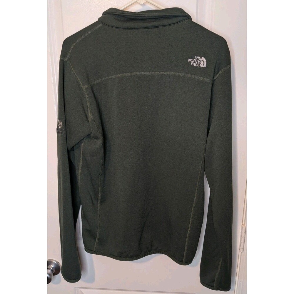 The North Face Summit Series 1/4 Zip Fleece Pullover Green Men's Medium Pocket - Picture 2 of 10